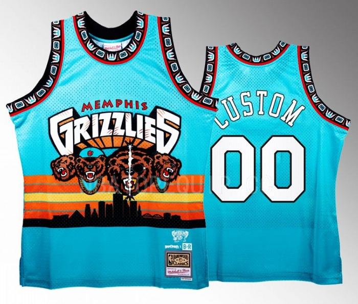 Men's Memphis Grizzlies Active Player Custom Teal Three 6 Mafia x BR Remix Swingman Stitched Jersey Men's Memphis Grizzlies Active Player Custom Teal Three 6 Mafia x BR Remix Swingman Stitched Jersey